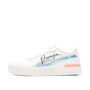 Baskets Blanches Fille Puma Carina 2.0 pas cher