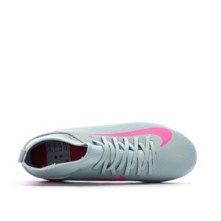 Chaussures de football Turquoise/Rose Garçon Nike Jp Superfly 10 Club vue 4