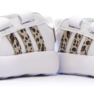 Baskets Blanches/Marron Fille Adidas Grand Court 2.0 vue 7