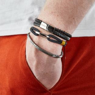 Bracelet Noir Homme Geographical Norway 315037 vue 2
