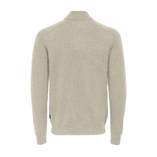 Pull 1/4 Zip Beige Homme Only & Sons Reg 7 vue 2