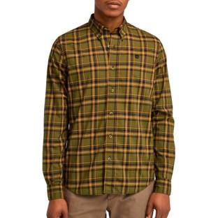 Chemise Verte/Orange Homme Timberland Stretch vue 0