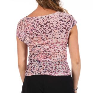 Top imprimé Léopard Rose Femme Guess W1GP9JK2X51 vue 0