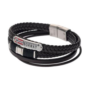 Bracelet Noir Geographical Norway 315134 pas cher