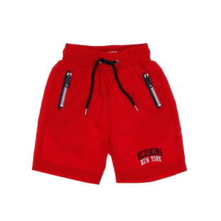 Short De Bain Rouge Garçon Redskins pas cher