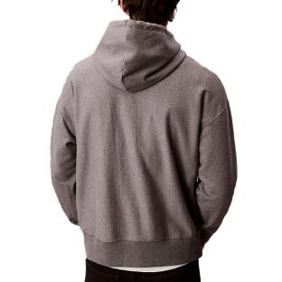 Sweat à Capuche Gris Homme Calvin Klein Jeans Premium Terry vue 0