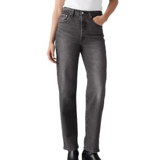 Jean Noir Femme Levi's Ribcage Straight Ankle Blacks pas cher