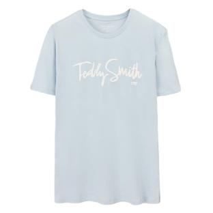T-Shirt Bleu Homme Teddy Smith Evry vue 0