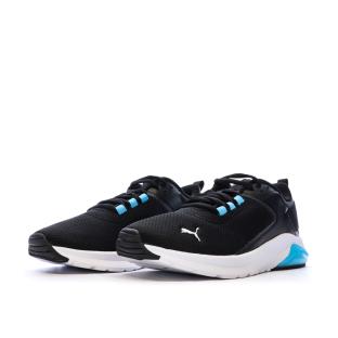 Baskets Noires/Bleu Homme Puma Electron 380435-01 vue 3