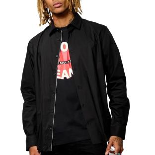 Chemise Noire Homme Kaporal BURAJ pas cher