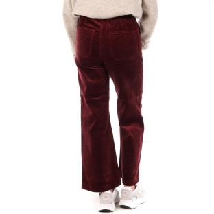 Pantalon en Velours Prune Femme Oraije Flare vue 2