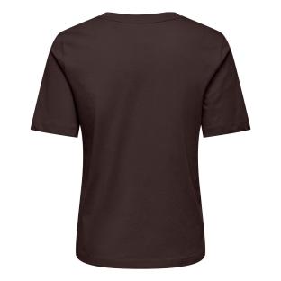 T-Shirt Marron Foncé Femme Only Happy vue 0
