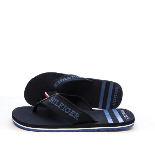 Tongs Noires/Marine Homme Tommy Hilfiger Sporty pas cher