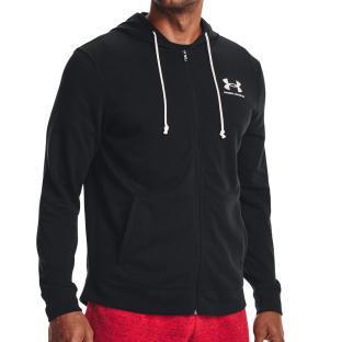 Veste Zippé Noire Homme Under Armour Rival pas cher