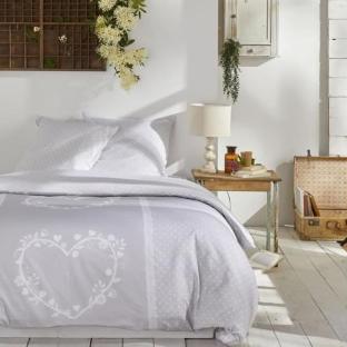 Parure de Lit Gris/Blanc Today 240x260 CM vue 0
