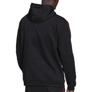 Sweat Noir/Rouge Homme Adidas Tiro vue 2