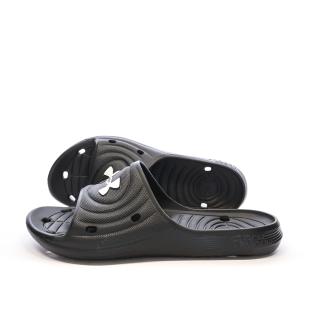 Claquettes Noires Homme Under Armour Locker pas cher