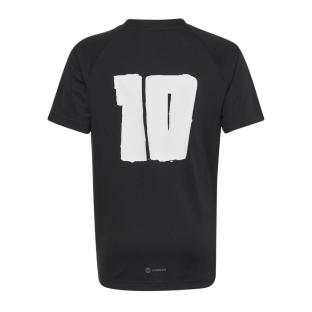 Maillot de foot Noir/Gris Junior Adidas Messi 10 vue 0