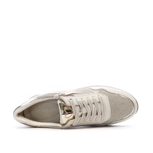 Baskets Gris Perle Femme Marco Tozzi Cream vue 0