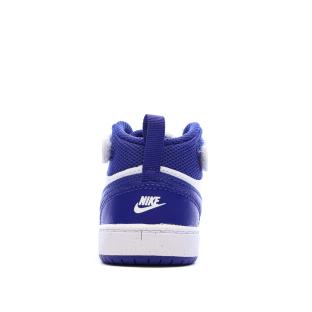 Baskets Blanc/Bleu Garçon Nike Court Borough vue 0