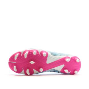 Chaussures de Football Blanc/Rose Garçon Puma Future 7 Match vue 5