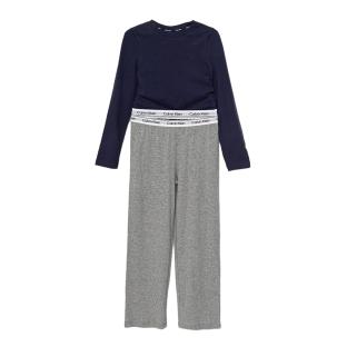 Pyjama Marine/Gris Fille Calvin Klein Jeans Peacoat pas cher