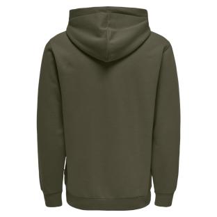 Sweat à Capuche Marron Homme Only & Sons Ceres vue 3
