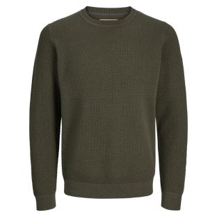 Pull Kaki Homme Jack & Jones Noah pas cher