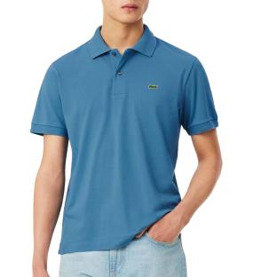 Polo Bleu Clair Homme Lacoste Slim Fit Petit vue 0