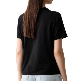 T-Shirt Noir Femme Calvin Klein Jeans Varsity vue 0
