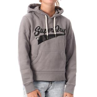 Sweat Gris Foncé Femme Superdry Super Athletics vue 0