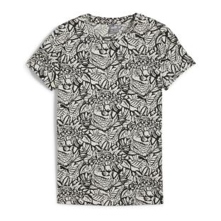 T-shirt Noir/Blanc Fille Puma Tropicat vue 0