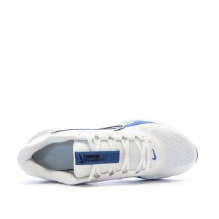 Baskets Blanches/Bleu Homme Nike Downshifter vue 4