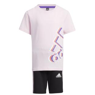 Adidas Logo T-shirt Set for Girls in Pink and Black Photo of the Espace des Marques %store% store - view of %key%