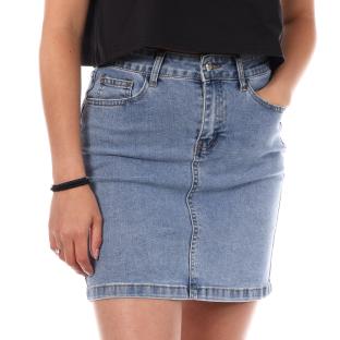 Jupe Bleu Clair Femme Monday Premium Classic pas cher