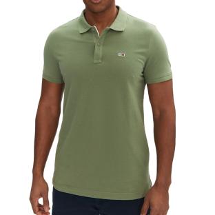Polo Vert Homme Tommy Hilfiger Tjm Slim pas cher