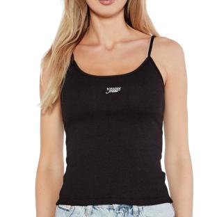 Débardeur Noir Femme Tommy Hilfiger Script Strappy pas cher