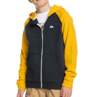 Sweat Zippé Jaune/Marine Garçon Quiksilver Easy Day pas cher