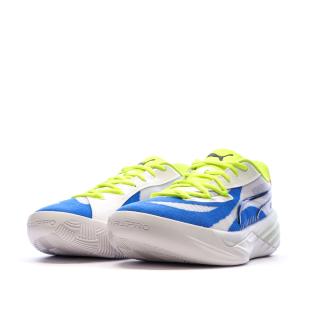 Chaussures de Basketball Blanches/Bleu Homme Puma All-pro Nitro vue 0