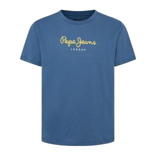 T-shirt Bleu Homme Pepe jeans Eggo SEB pas cher