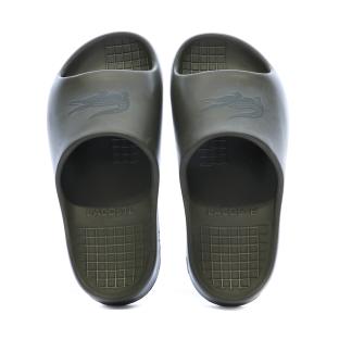 Claquettes Kaki Lacoste Serve Slide 2.0 vue 0