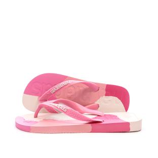 Tongs Rose/Fushia Femme Havaianas Logomania vue 0
