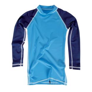 Camiseta de licra azul para niño Ocean Step Rashvest ver 0