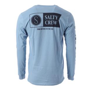 T-shirt Manches Longues Bleu Homme Salty Crew Alpha vue 2