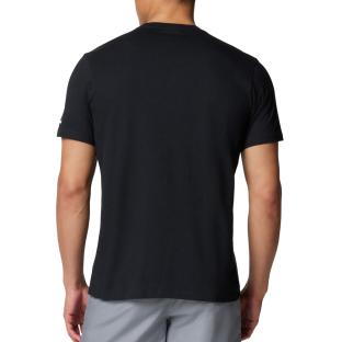 T-Shirt Noir Homme Columbia Avec Graphisme Path Lake vue 0