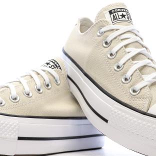 Baskets Beige Femme Converse Chuck Taylor All Star Lift vue 7
