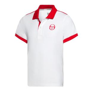 Polo de tennis Blanc Garçon Sergio Tacchini Club Tech pas cher