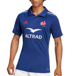 Maillot Performance Équipe de France Bleu ADIDAS Rugby Domicile vue 0