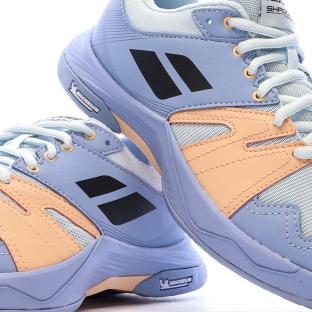 Chaussures de Badminton Bleu Femme Babolat Shadow Team 2 vue 7