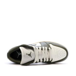Baskets Kaki Mixte Nike Air Jordan 1 Low vue 4